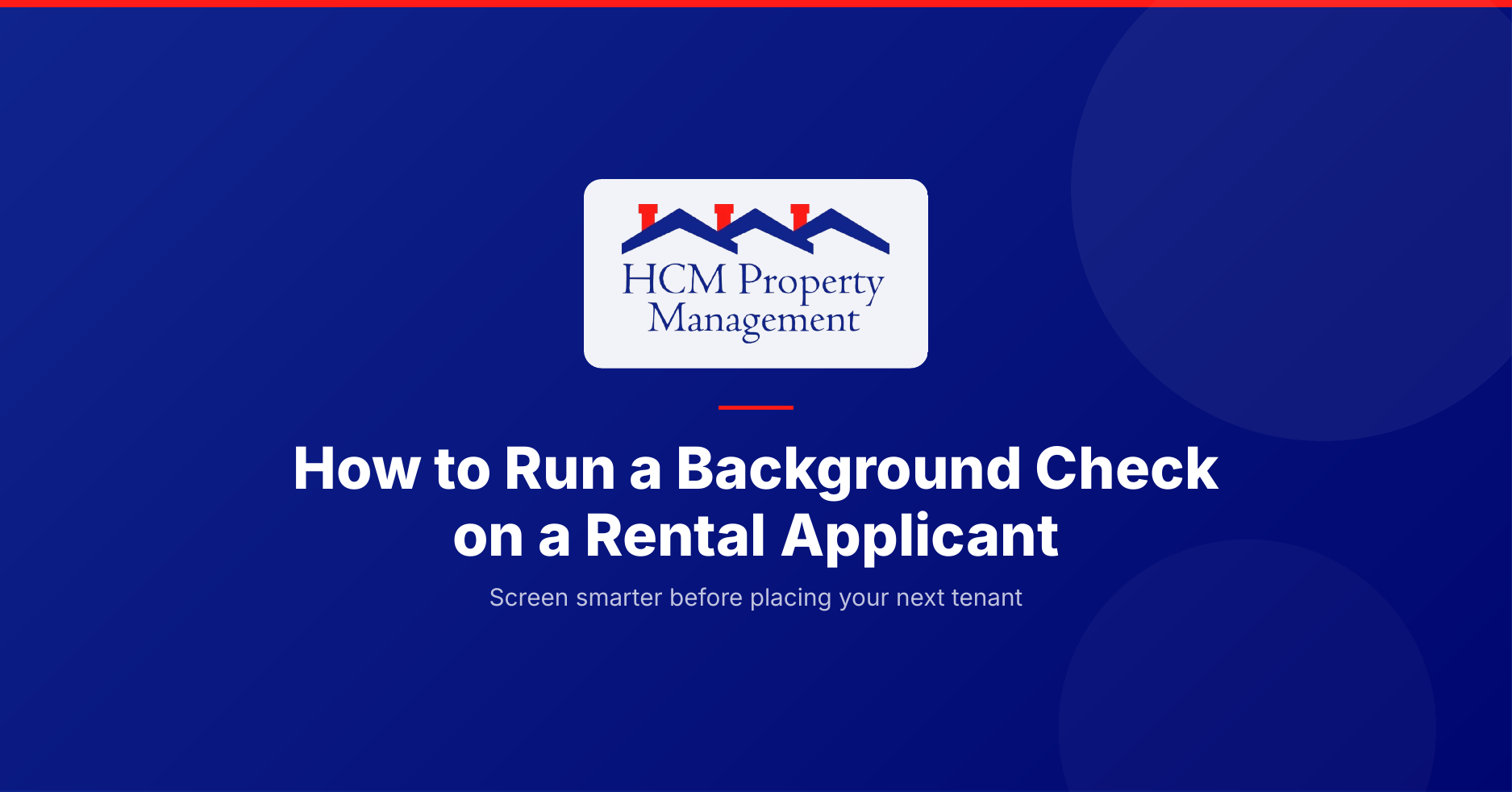 How to run a background check on a rental applicant