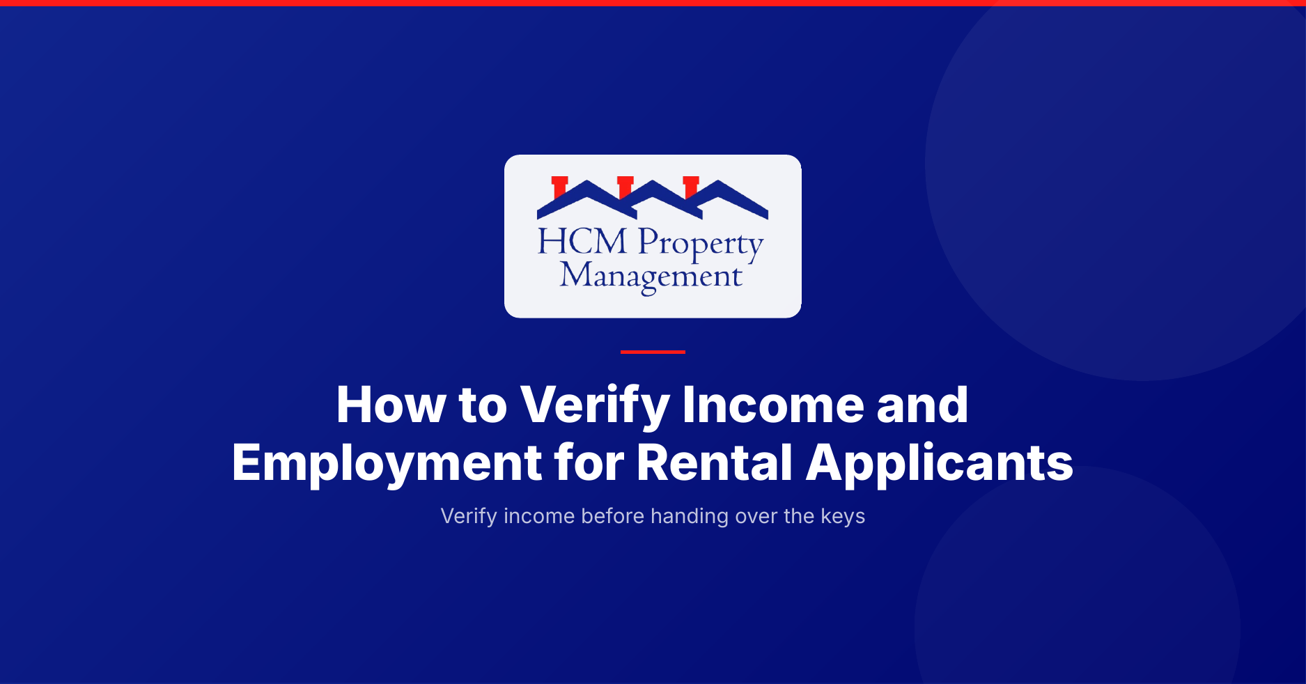 How to verify income and employment for rental applicants