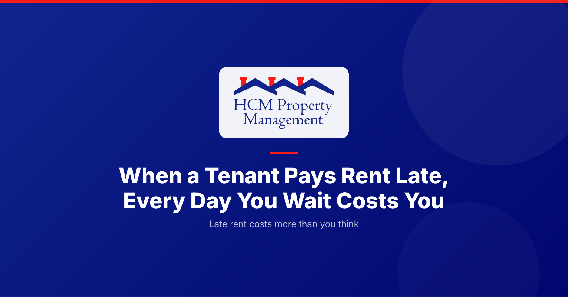 What to do when a tenant pays rent late