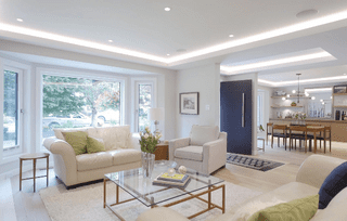 Blue living room