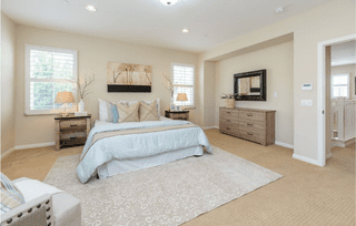 light blue bedroom